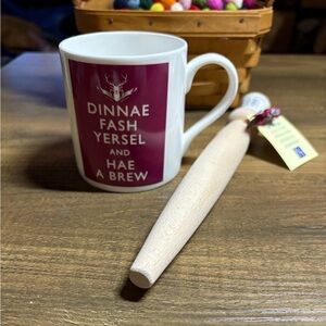 New Scotland Mug & Porridge Stirring Spoon (Spurtle)
